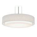 Afx Sanibel 18" LED Pendant - Satin Nickel Finish - Linen White Shade SAP1824LAJUDSN-LW